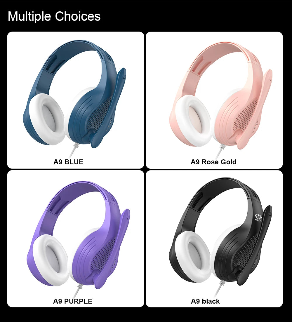 3.5mm Wired Headphones Noise Cancelling, Stereo