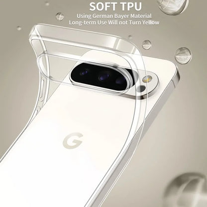 Clear TPU Shell Transparent Phone Case For Google Pixel