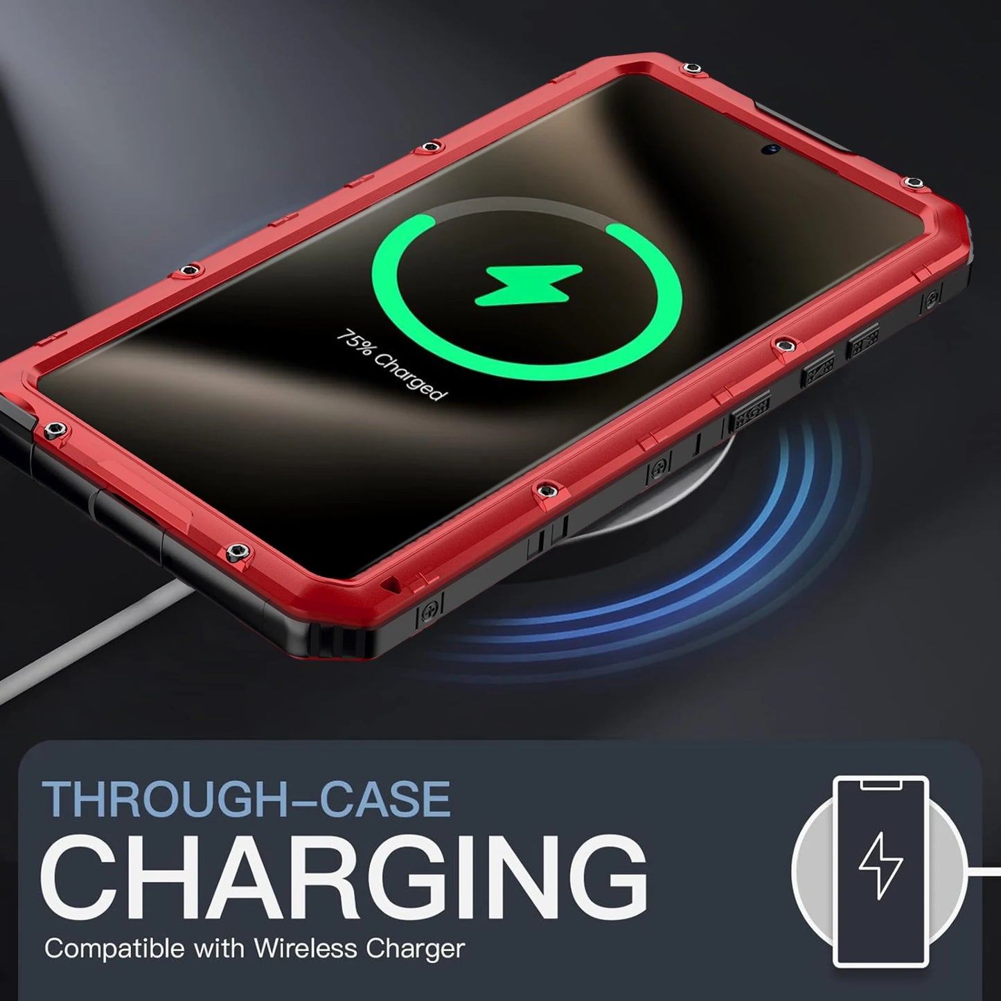 Samsung S24 S23 Ultra Waterproof Metal Phone Case