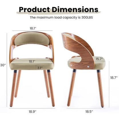 Modern Wood Dining Chairs Set of 4