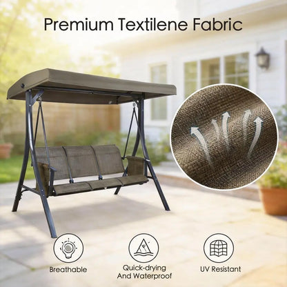Brenda 3Seat Outdoor Porch Swing Glider