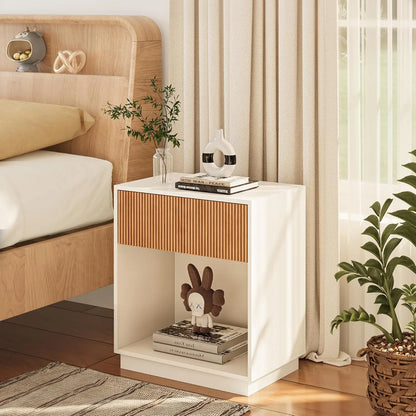 Modern Fluted Nightstand Set
