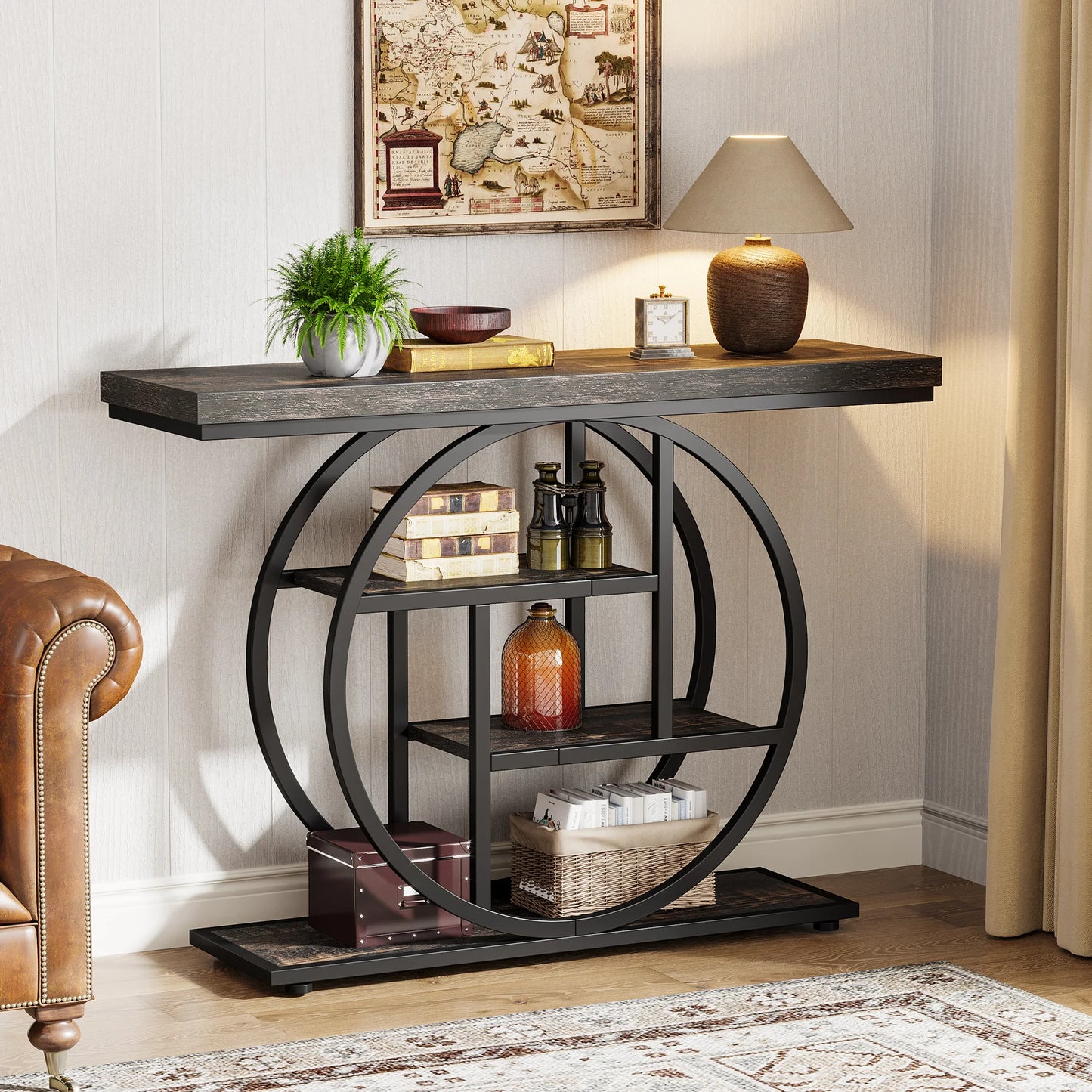 Console Table, 4-Tier Entryway Table