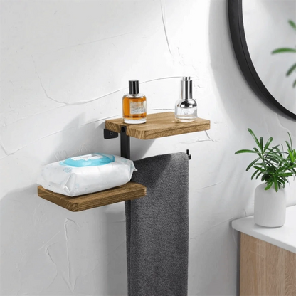 Wooden Wall Mounted Toilet Paper Holder