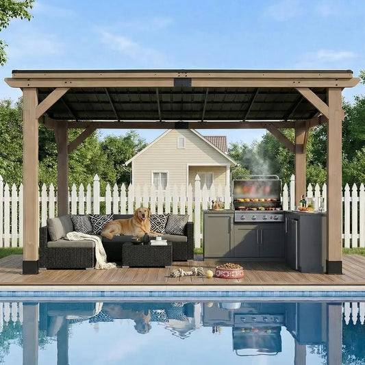 10' x 12' Cedar Patio Pavilion
