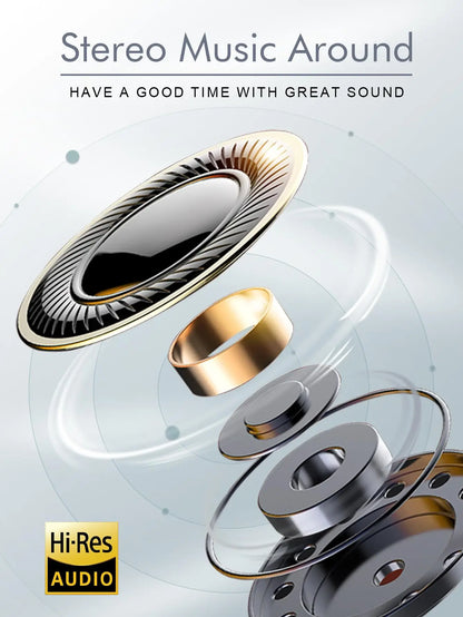 Wireless Bluetooth 5.3 Headphones With ANC Noise Cancelling