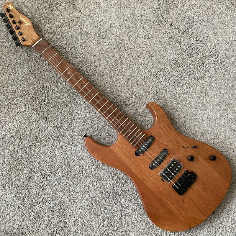 Genuine Xavier Guitar SSH Pickup 2 Pivots Bridge Roasted Maple 22 Fret Solid Africa Mahogany Body New Authorised Produced