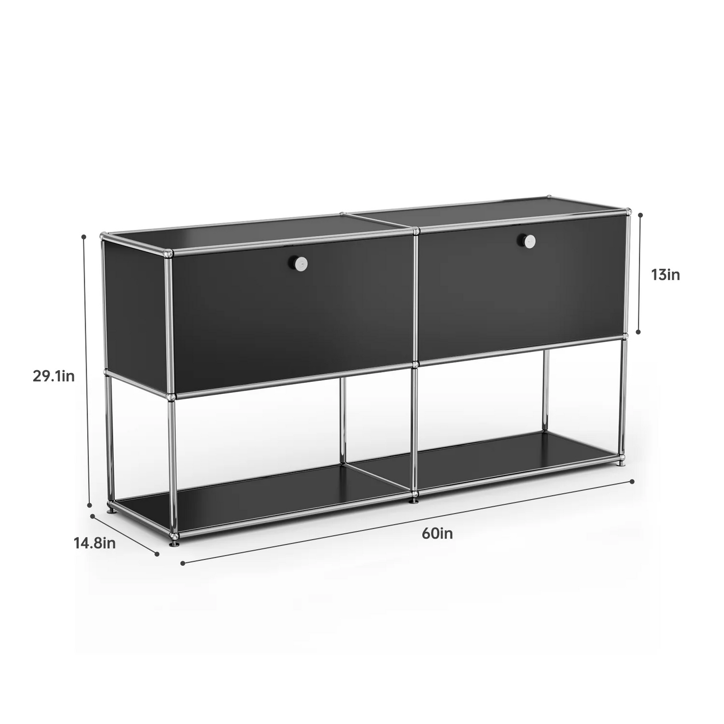 Modern Modular Metal Storage Cabinet