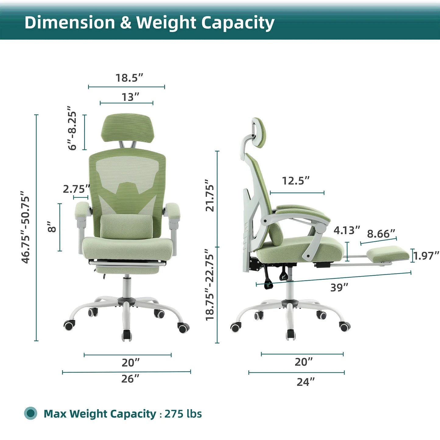 Ergonomic Reclining High Back Gaming Chair