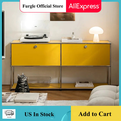 Modern Modular Metal Storage Cabinet