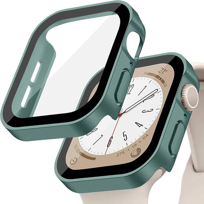 Tempered Glass+Cover For Apple Watch
