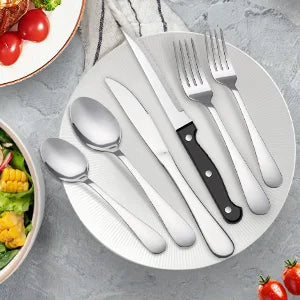 24 pcs Flatwar‌e Stainless Steel Tableware Set