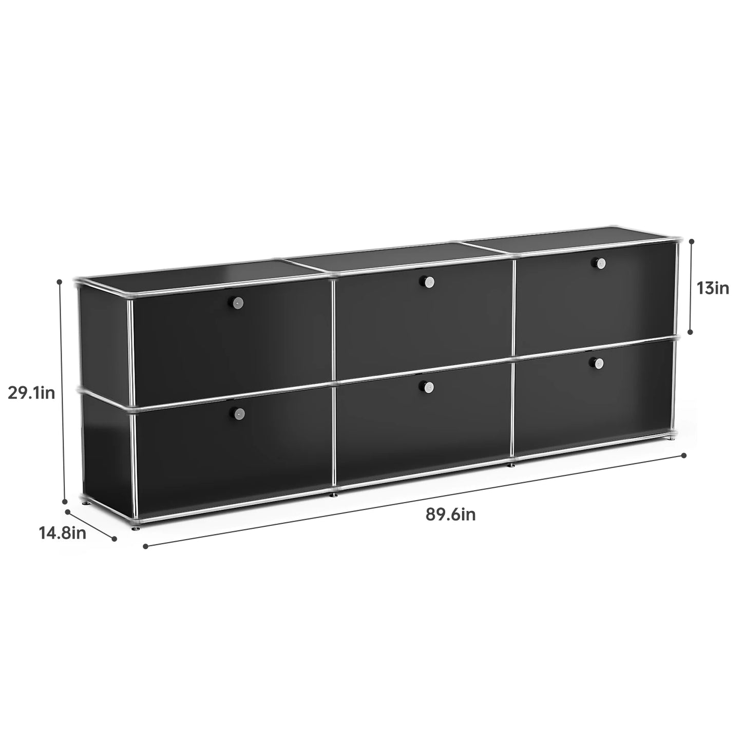 Modern Modular Metal Storage Cabinet