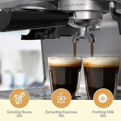 20 Bar Espresso Coffee Machine  With Grinder