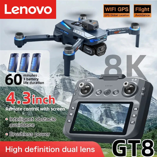 Lenovo GT8 Drone 8K Professional Dual Camera