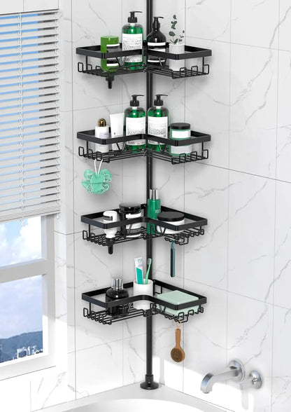 4-Tier Stainless Steel Adjustable Shower Caddy