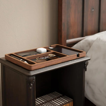 Wooden Office Desktop Storage Box