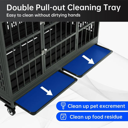 48-Inch Heavy-Duty Dog Crate