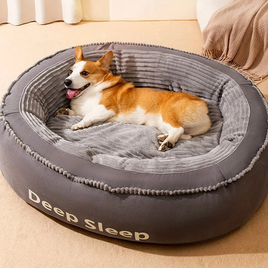 Pet Bed Comfortable Donut Round