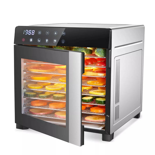 8-Tray Stainless Steel 600W Food Dehydrator
