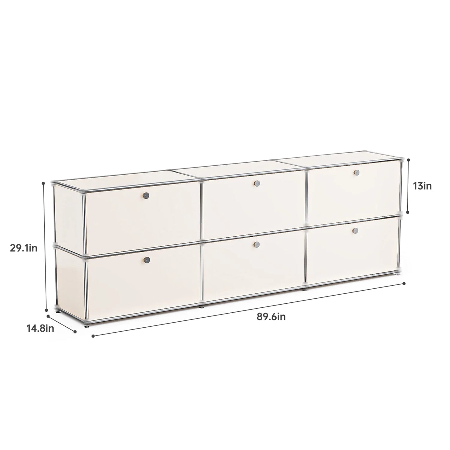 Modern Modular Metal Storage Cabinet