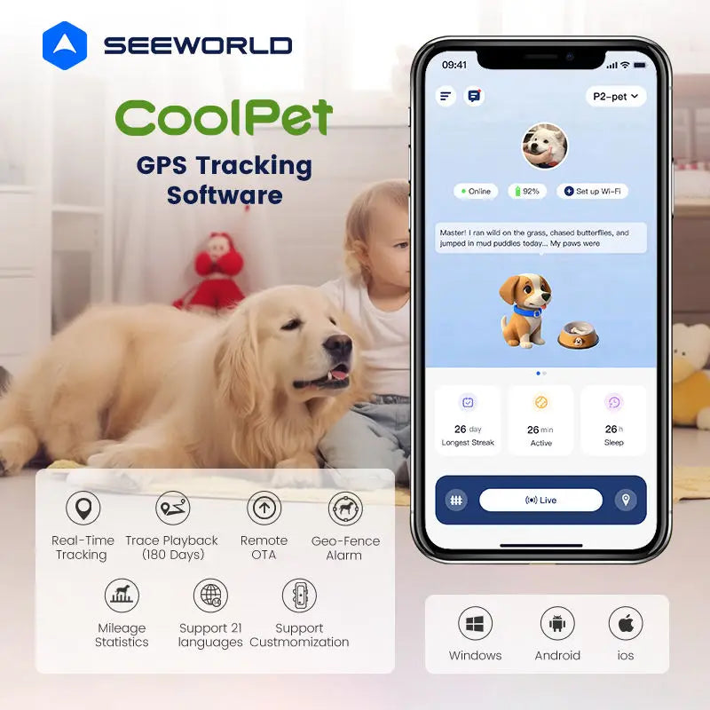Mini Pet Tracker Locator Wireless  GPS
