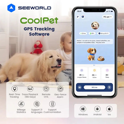 Mini Pet Tracker Locator Wireless  GPS
