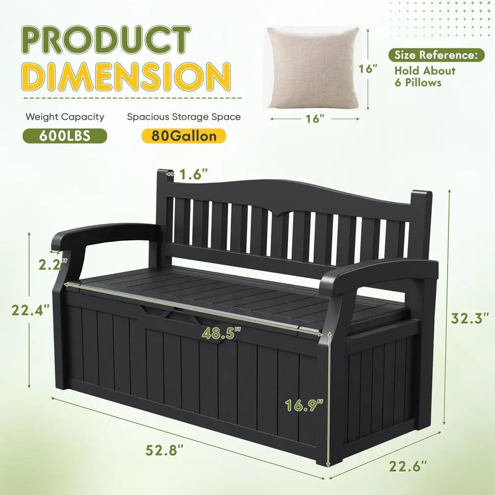 80 Gallon Storage Bench