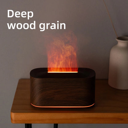 Flame Colorful Water Vapor Fire Humidifier