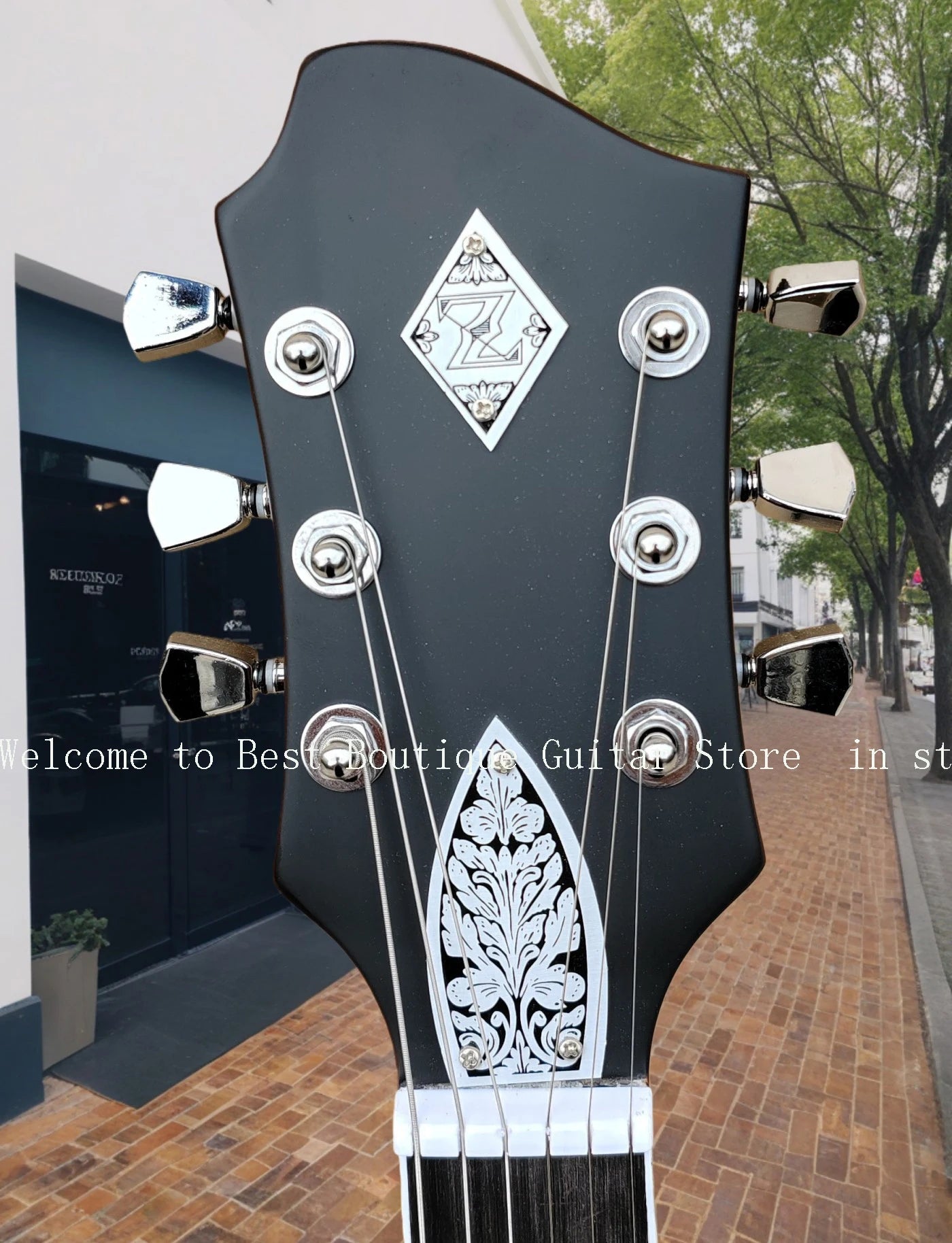 Metal front electric guitar, 22 Trauts, Deluxe, Zemaitis Casimere, professional guitar N.O425368