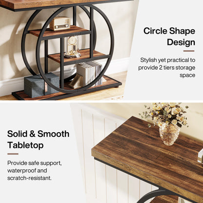 Console Table, 4-Tier Entryway Table