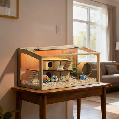 Large Wooden Hamster Small Animal Habitat