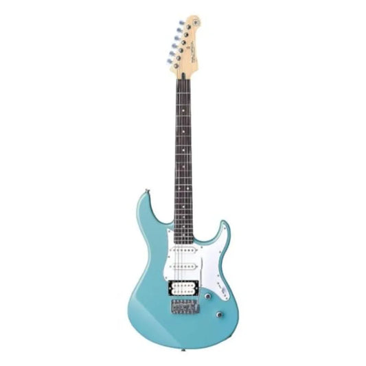 Pacifica Series PAC112V Electric Guitar for beginners and practice, alder body, Sonic Blue finish, versatile 3-single-coil pick