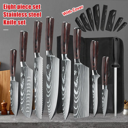 7 Piece Kitchen Knife Set  Stainless Steel