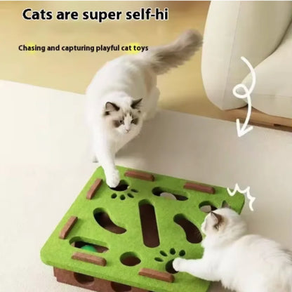 Interactive Cat Toy Maze Game