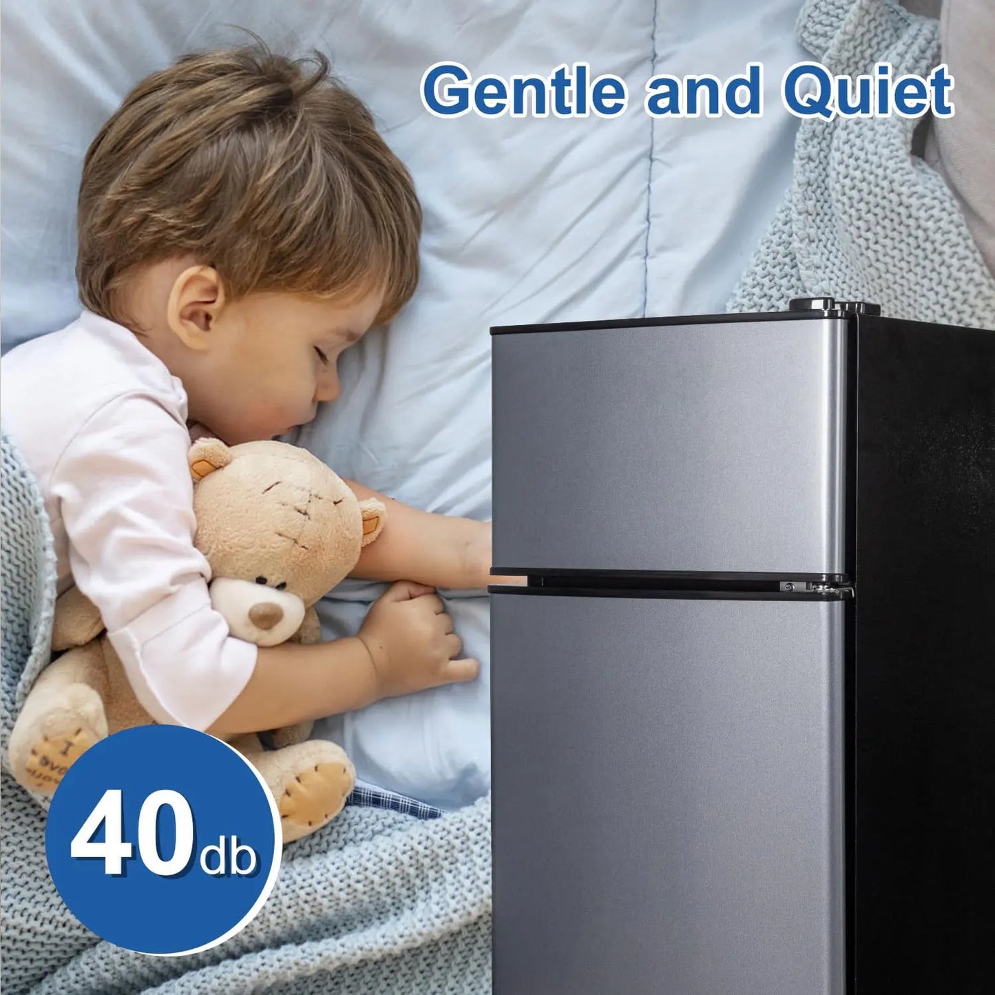 Mini Fridge with Freezer, 2.9 Cu.Ft