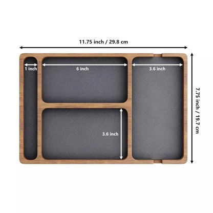 Wooden Office Desktop Storage Box