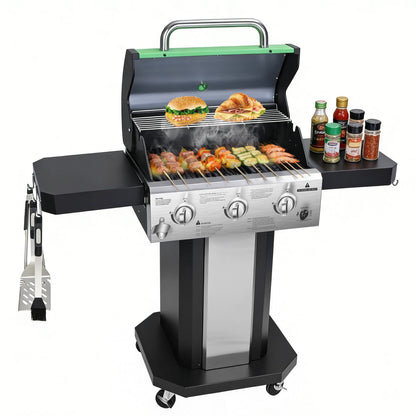 3-Burner Propane Gas Grill