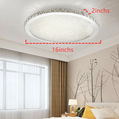 LOYALHEARTD 16" Modern Crystal Ceiling Light Pendant Lamp