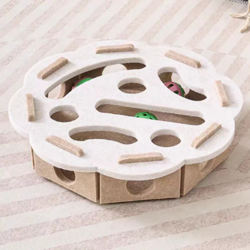 Interactive Cat Toy Maze Game