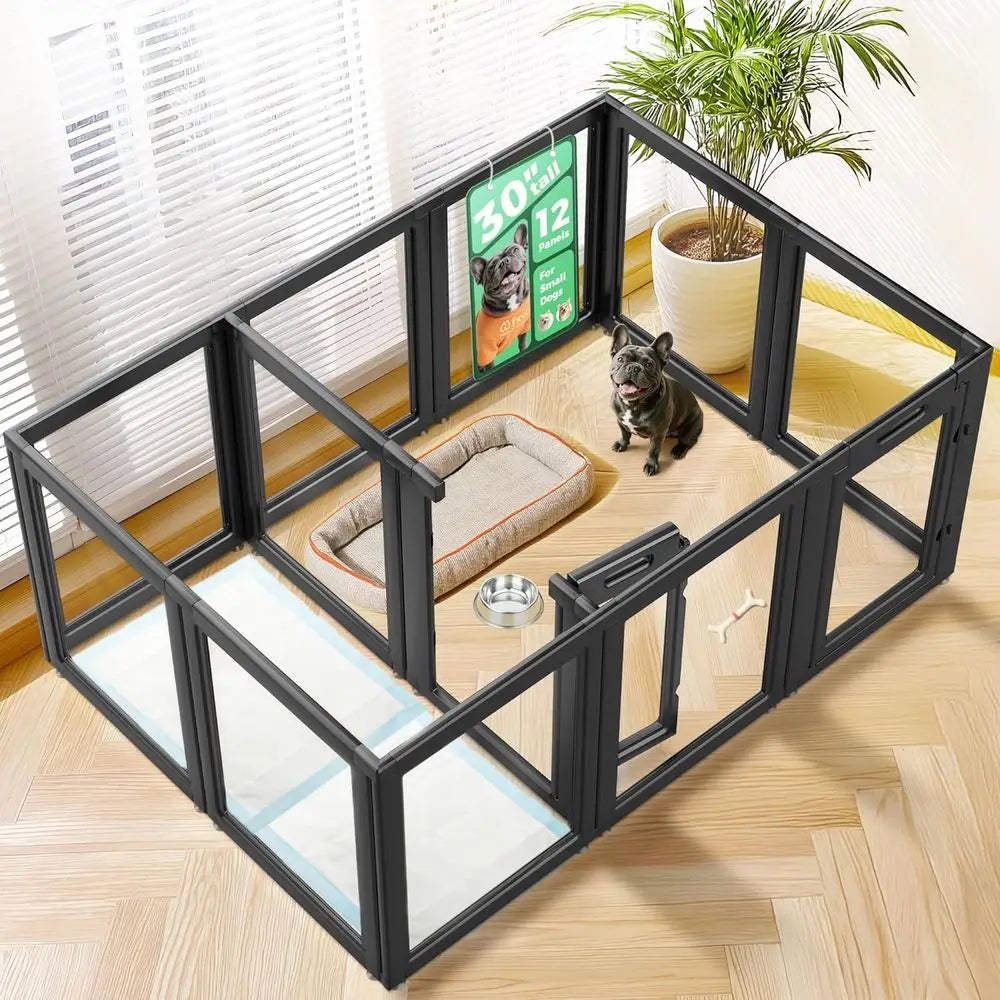AuraSpace Acrylic Indoor Dog Playpen