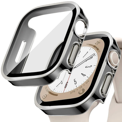Tempered Glass+Cover For Apple Watch