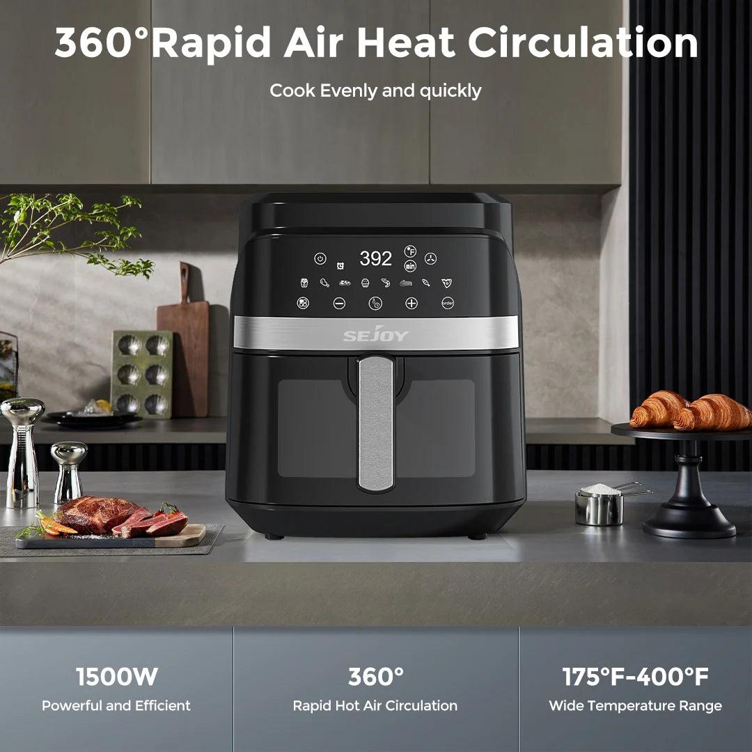 Air Fryer 8-in-1,6 Quart