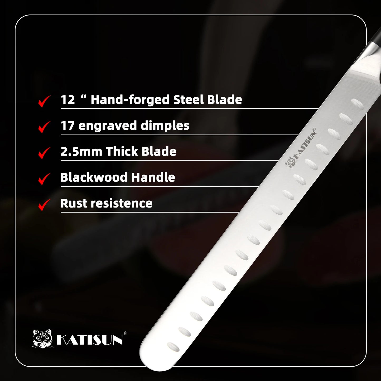 13 Inch Round Tip Ham Slicing Knife