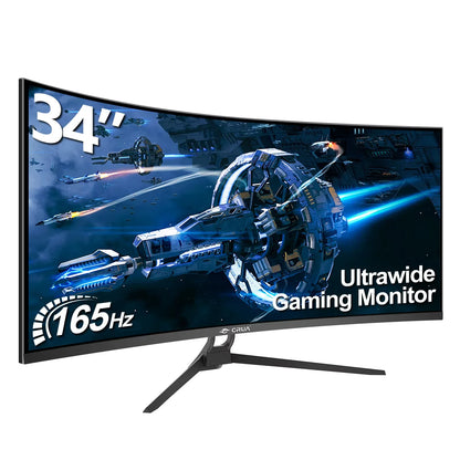 34 Gaming Monitor Curved Ultrawide WQHD