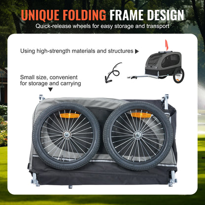 Dog Bicycle Carrier with Wheels