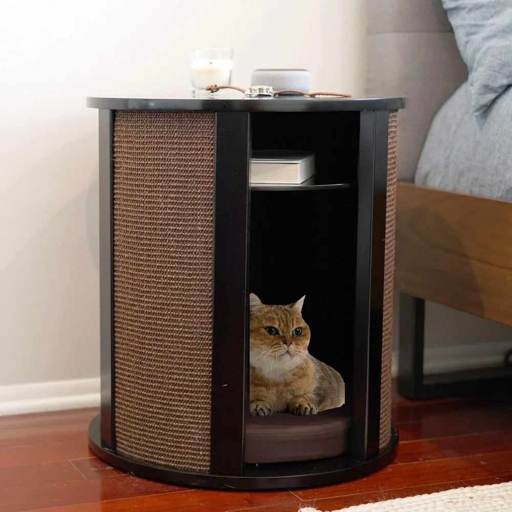 FELINE End Table Cat Bed Cave