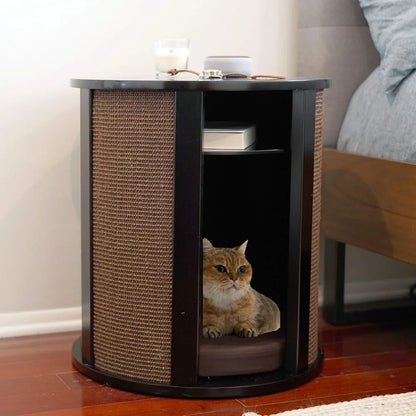 FELINE End Table Cat Bed Cave