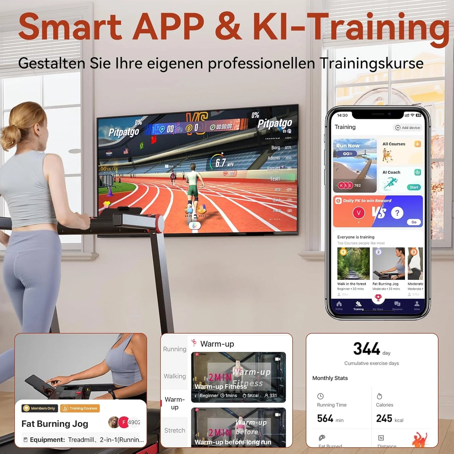 3.5HP Foldable Treadmil