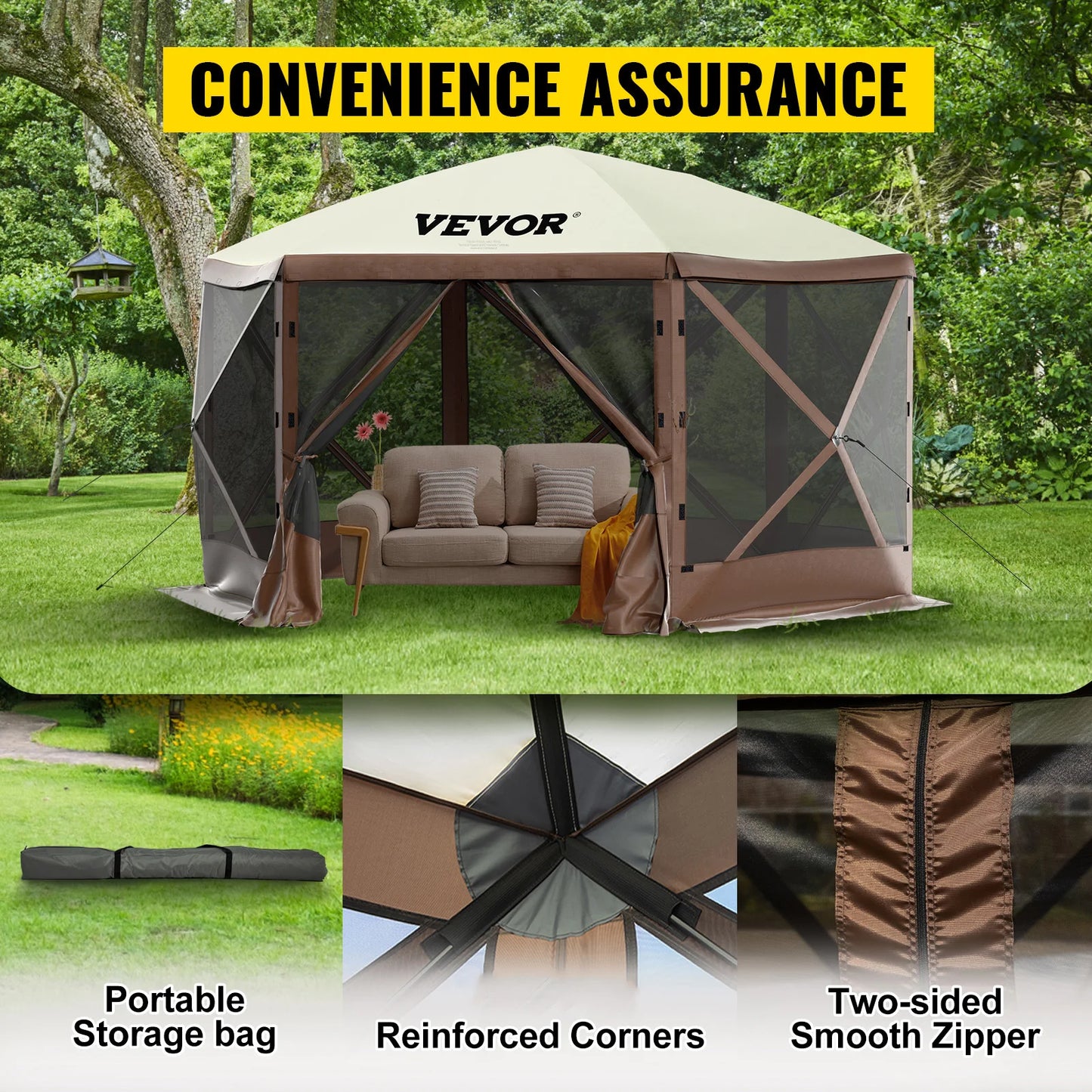 Pop-up Camping Gazebo 12' x 12'